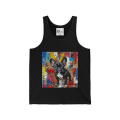 French Bulldog Fine Art Unisex Jersey Tank Top - Stylish & Comfortable