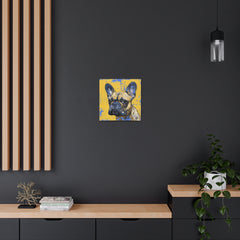 Colorful Art Nouveau French Bulldog Canvas Print - Multicolored Home Decor