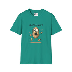 Naughty Nibbles Funny Adult Humor Cartoon Peanut Unisex Soft-Style T-Shirt