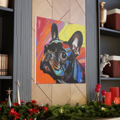 Colorful Pop Art French Bulldog Canvas Print - Multicolored Home Decor