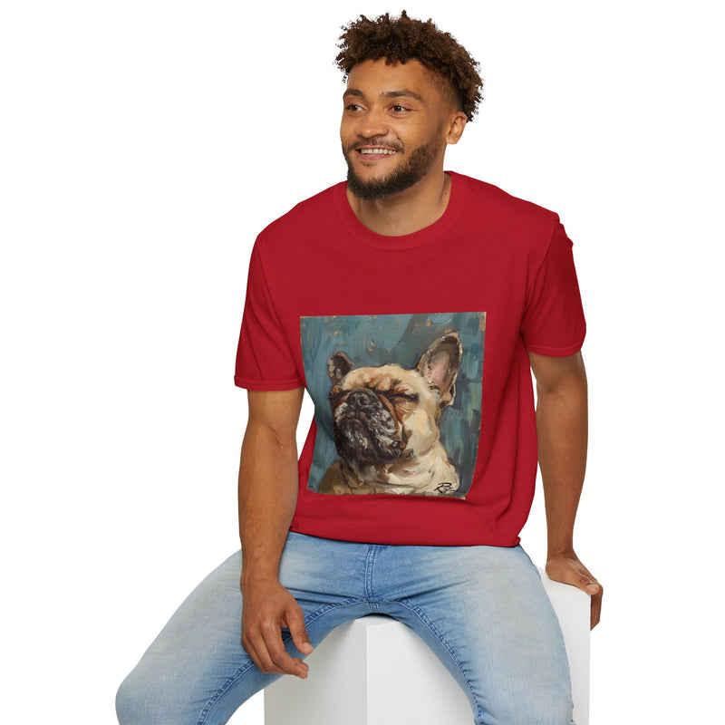 French Bulldog Fine Art Unisex Softstyle T-Shirt