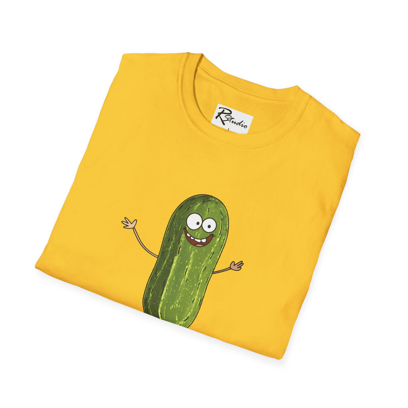 Naughty Nibbles Funny Adult Humor Cartoon Pickle Unisex Soft-Style T-Shirt