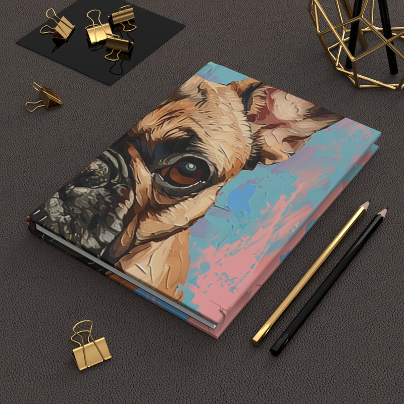 French Bulldog Hardcover Journal - Fine Art Inspired Matte Finish