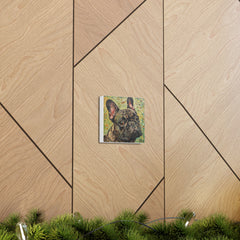 Colorful Fine Art French Bulldog Canvas Print - Multicolored Home Decor