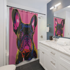 French Bulldog Fine Art Shower Curtain - Stylish Bathroom Decor