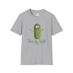 Naughty Nibbles Funny Adult Humor Cartoon Pickle Unisex Soft-Style T-Shirt