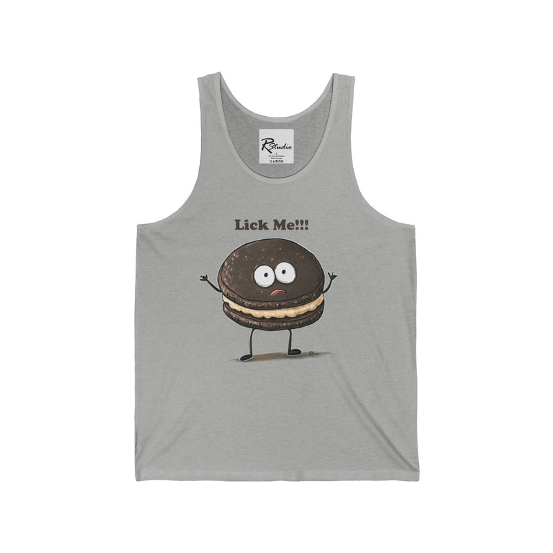 Naughty Nibbles Funny Adult Humor Sandwich Cookie Unisex Soft-Style Tank Top