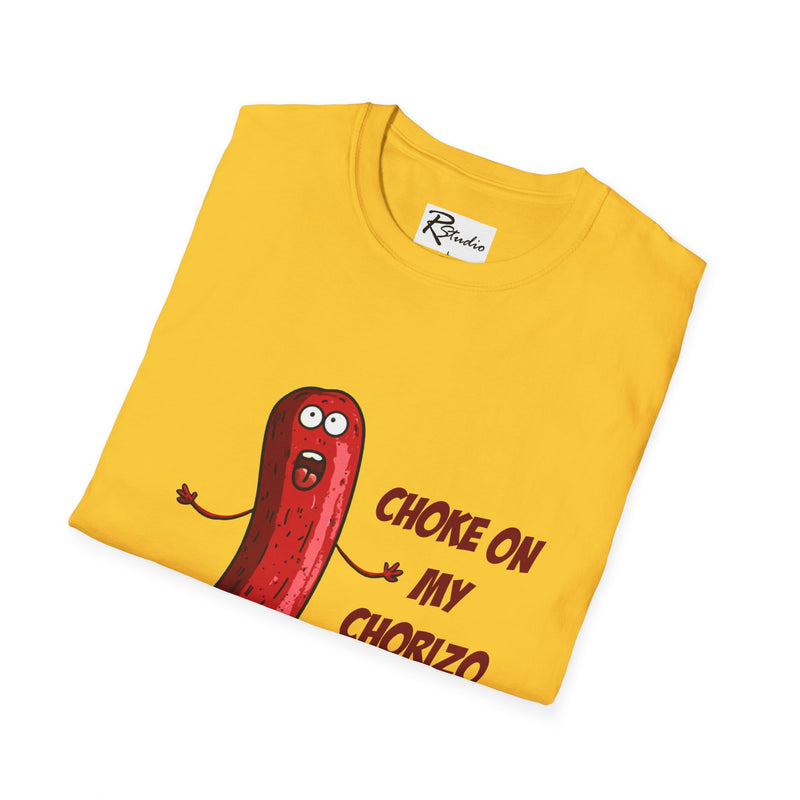 Naughty Nibbles Funny Adult Humor Chorizo Unisex Soft-Style T-Shirt