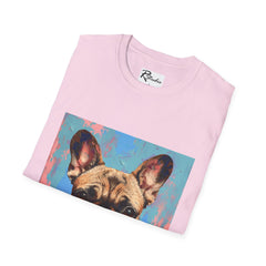 French Bulldog Fine Art Unisex Softstyle T-Shirt