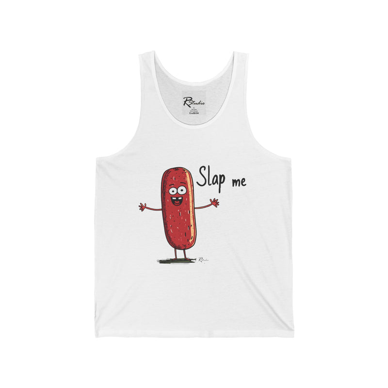 Naughty Nibbles Funny Adult Humor Salami Unisex Soft-Style Tank Top