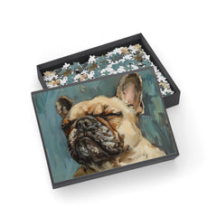 French Bulldog Fine Art Jigsaw Puzzle - 96, 252, 500, 1000 Pieces