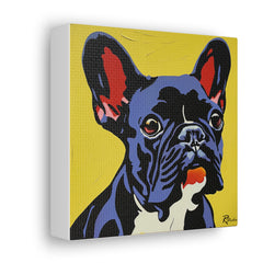 Colorful Pop Art French Bulldog Canvas Print - Multicolored Home Decor